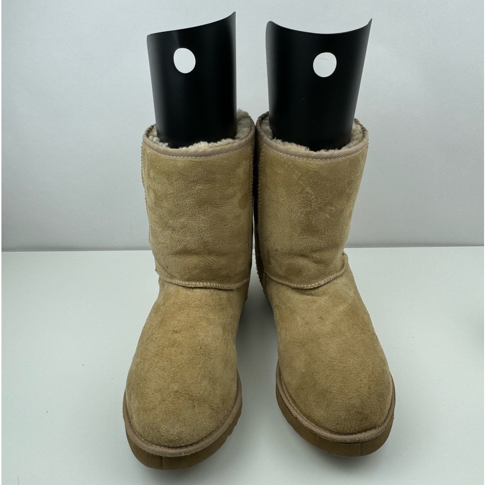 UGG Australia Womens Classic Short Sand Suede Sheepskin Boots Vintage‎